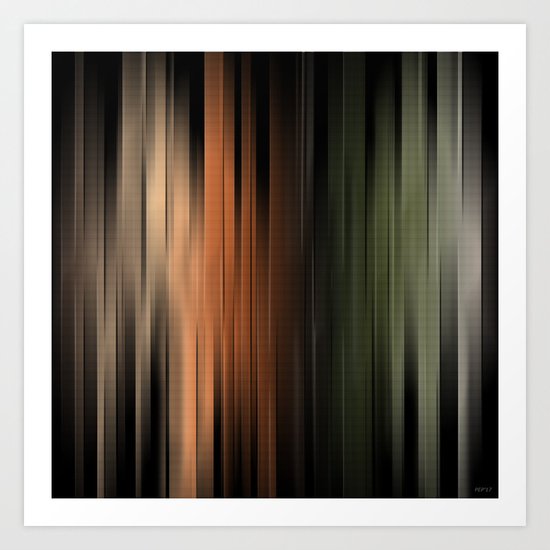 Hues of Autumn Abstract Art Print