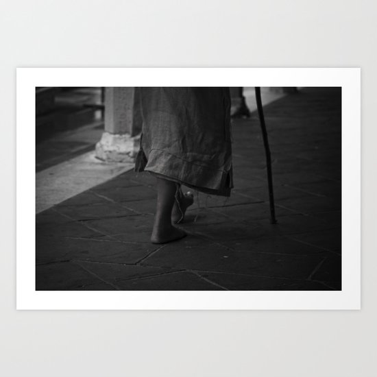On foot Art Print