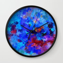 Abstract Seascape Painting Wall Clock | Creative, Abstract, Painting, Modern, Abstractart, Watercolor, Minimalist, Minimalism, Colorful, Vivid 