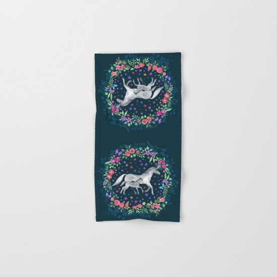 Mama and Baby Unicorn Hand & Bath Towel
