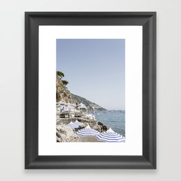 Positano Beach 2 Framed Art Print