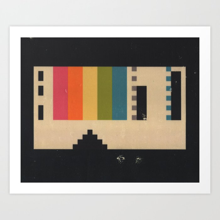 VHS Pixels Art Print
