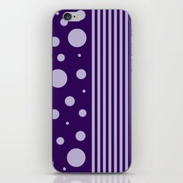 Spots and Stripes - Purple iPhone Skin