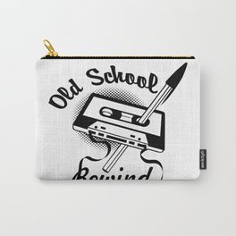 Old school cassette rewinder Carry-All Pouch | Cassette, Audiocassette, Black, 80S, Yellow, Vintagetech, Oldtech, Retro, Rewind, Vintage 