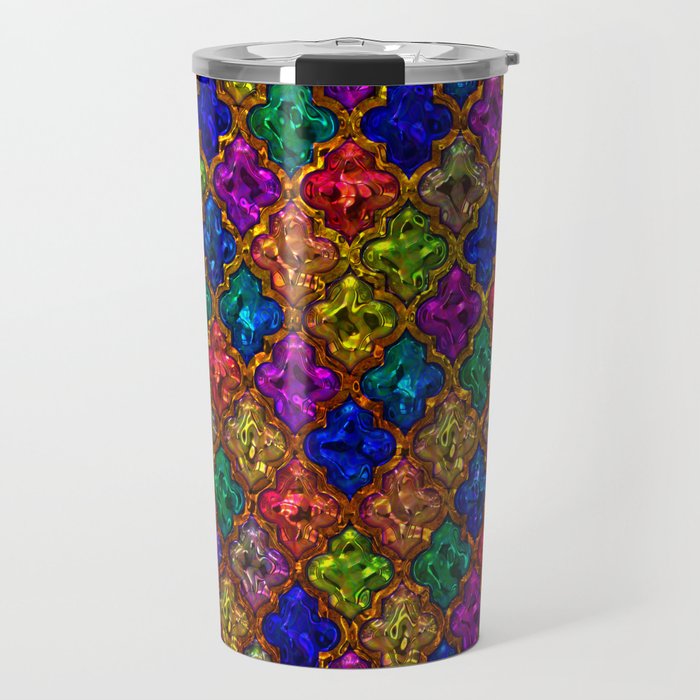 Jewels Moroccan pattern design Travel Mug