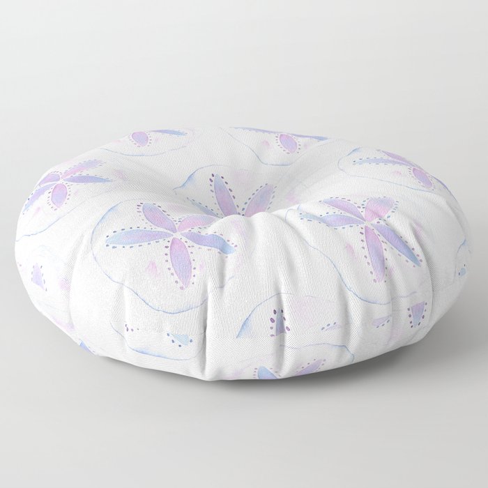 Mermaid Currency - Purple Sand Dollar Floor Pillow
