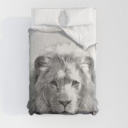 Lion - Black & White Comforter