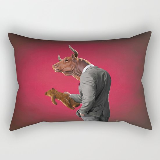 Bull Rectangular Pillow