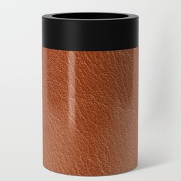 Leather Beige Pattern Design Can Cooler