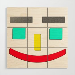 "Happy Face" Cute Design. Buy Now Wood Wall Art