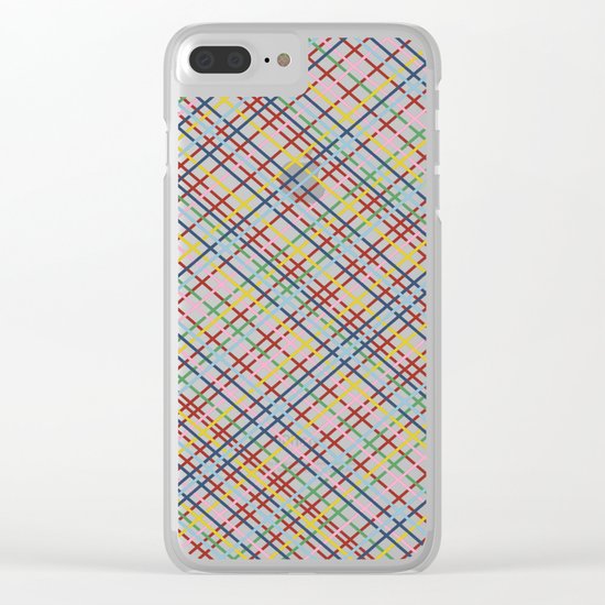Weave 45 Black Clear iPhone Case