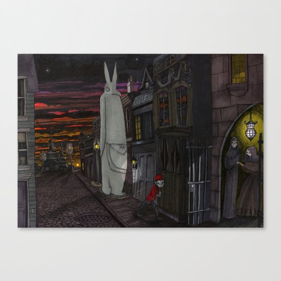 Schlepping Towards Bethlehem Canvas Print