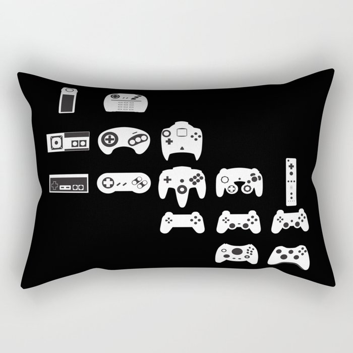History of gaming Rectangular Pillow