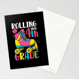 Rolling Into 4th Grade Stationery Card