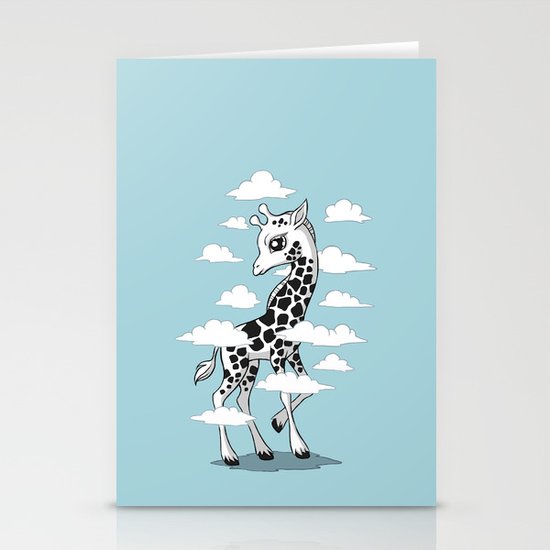 Wandering Giraffe Stationery Cards
