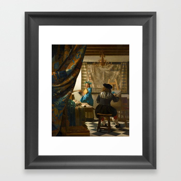Johannes Vermeer "The Art of Painting" Framed Art Print