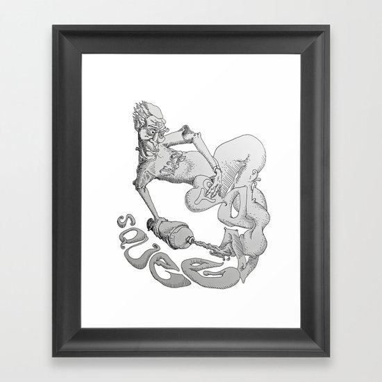 easy to esqueeze Framed Art Print