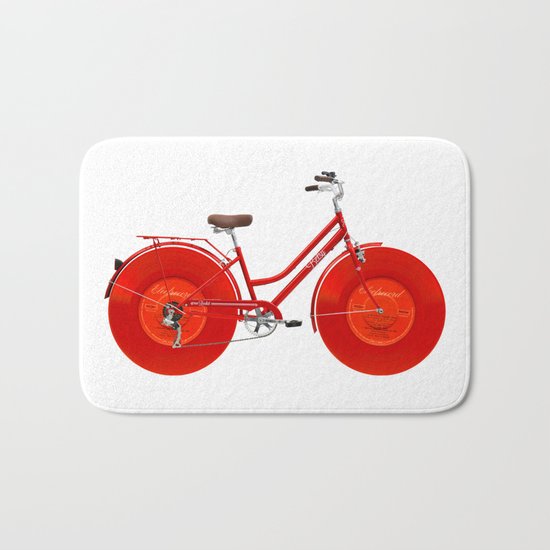 Vinyl Bike Bath Mat