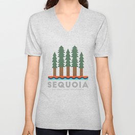 Sequoia National Park California Design for the outdoors lover! V Neck T Shirt