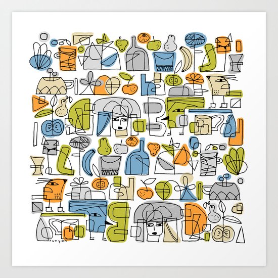 DOODLE MANIA Art Print
