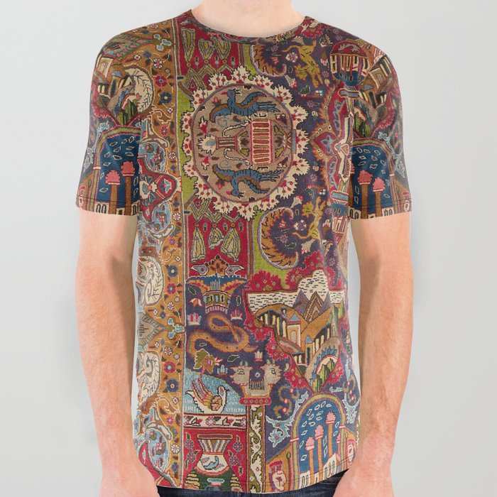 Regal Antique Persian Kashmar All Over Graphic Tee