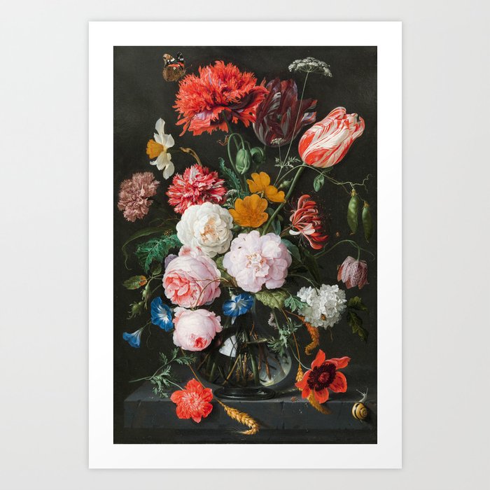 Dutch Golden Age Floral Painting Art Print