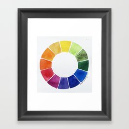 Color Wheel Framed Art Print