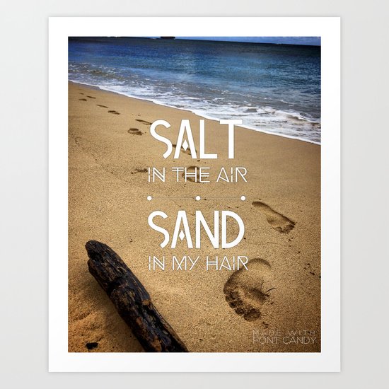 Salt in the Air Art Print