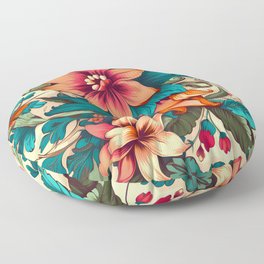 Floral Interior Design - Transform Your Space with Nature's Elegance Floor Pillow