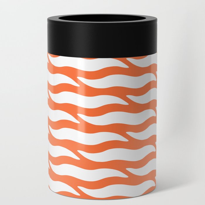Tiger Wild Animal Print Pattern 360 Orange Can Cooler