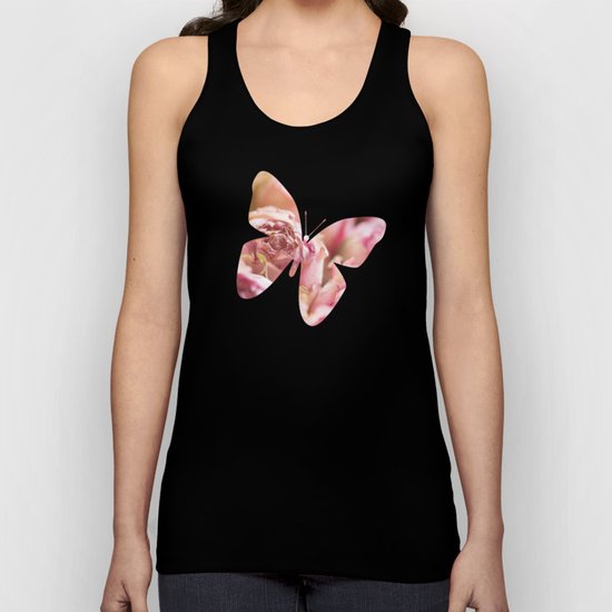 Pink Roses in a basket - Rose flowers floral Unisex Tank Top