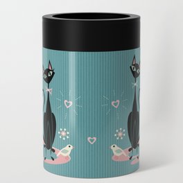 Vintage Kitty Love ©studioxtine Can Cooler