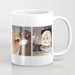 Cat Yelling at a Woman Coffee Mug