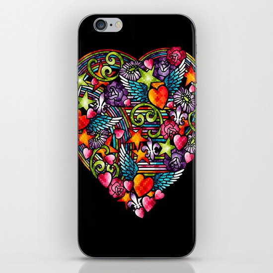 my heart has wings iPhone & iPod Skin