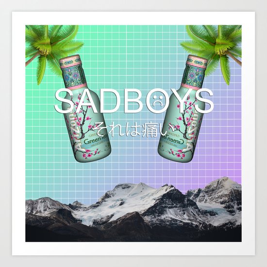 SADBOYS // YUNG LEAN AESTHETIC POSTER FT. GREEN TEA AND ...
