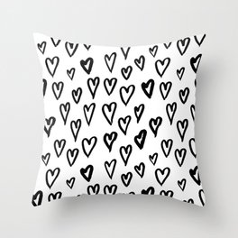 Hearts Pattern 01 Throw Pillow
