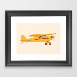 Little Yellow Plane Framed Art Print