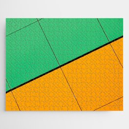 Yellow and Green Jigsaw Puzzle