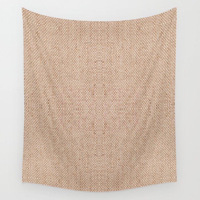 Beige flax cloth texture abstract Wall Tapestry