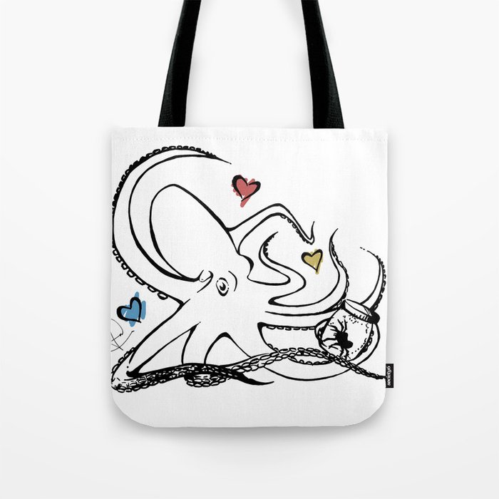 The Octopus Fell in Love with the Spider Tote Bag