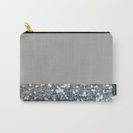 Glitter Colorblock Carry-All Pouch