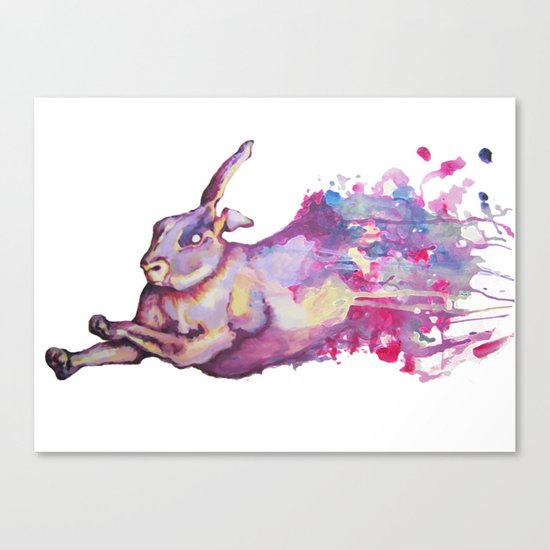In which there is a rabbit-splosion Canvas Print