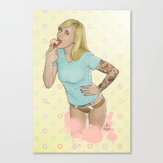Just Put It In Your Mouth Canvas Print