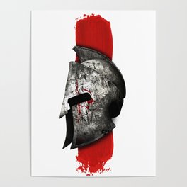 Helmet Spartan warrior Poster