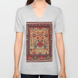 Sauj Bulag Azerbaijan Northwest Persian Rug Print V Neck T Shirt