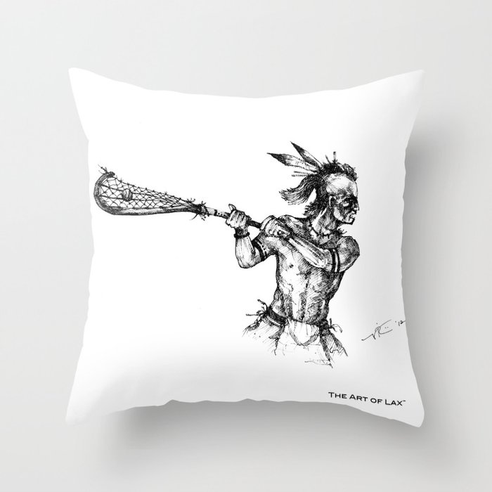 The Founder (The Art of Lax™) Throw Pillow