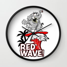 Red Wave Design for Conservative Republican 2018 Voters Wall Clock