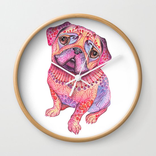 Pugberry Wall Clock
