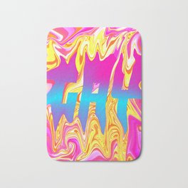 GAY RITE Bath Mat | Trippy, Queer, Acrylic, Futuristic, Colorful, Graphicdesign, Ink, Vector, Crazy, Pride 