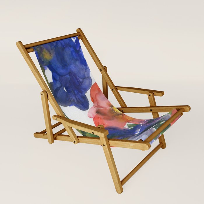 colorful bouquet: iris Sling Chair